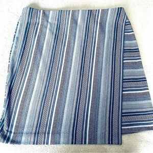 J. Jill Blue and White Striped Skirt